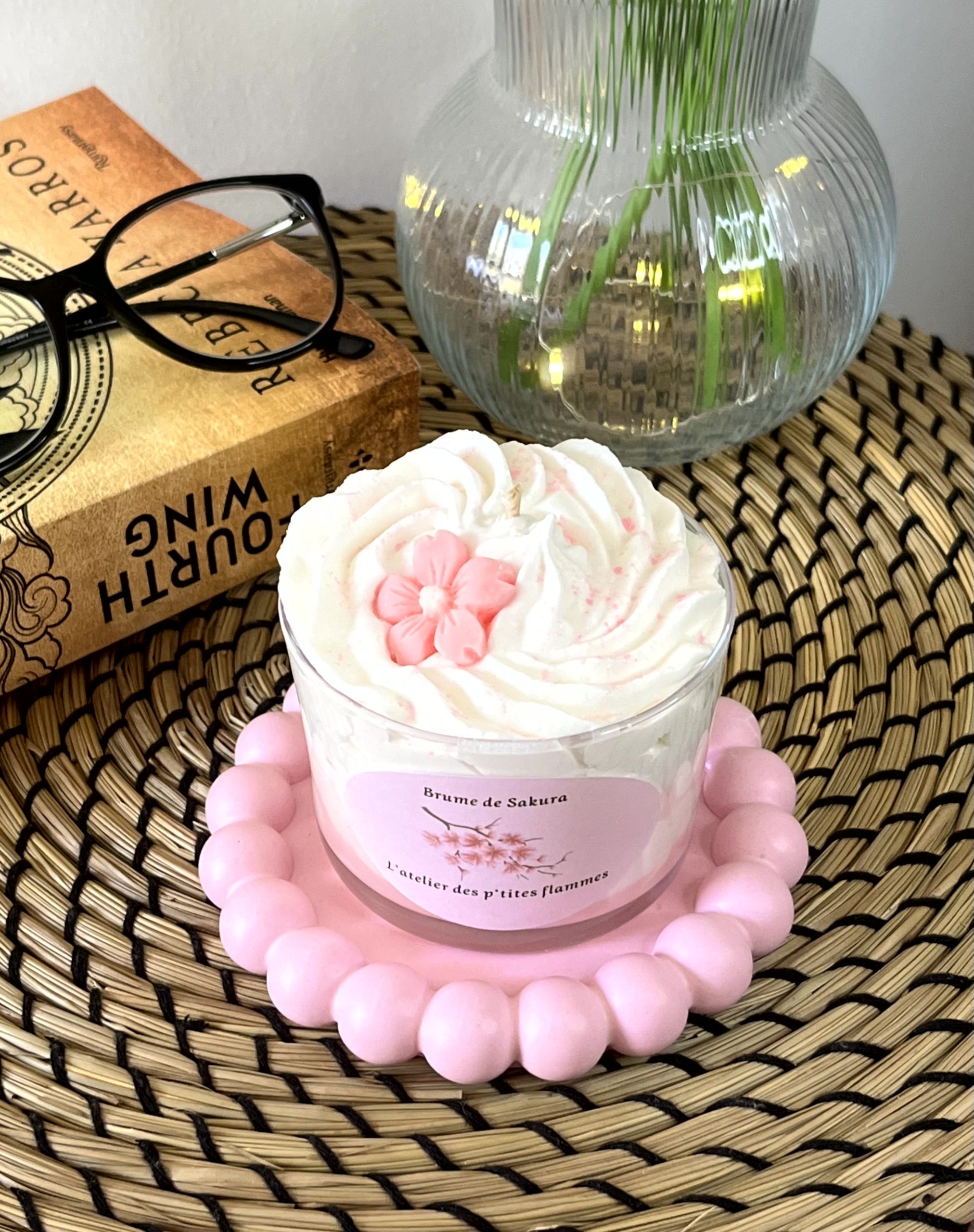 Plateau Jesmonite Bubble rose
