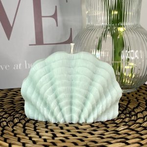 Coquillage brise marine bougie moulée
