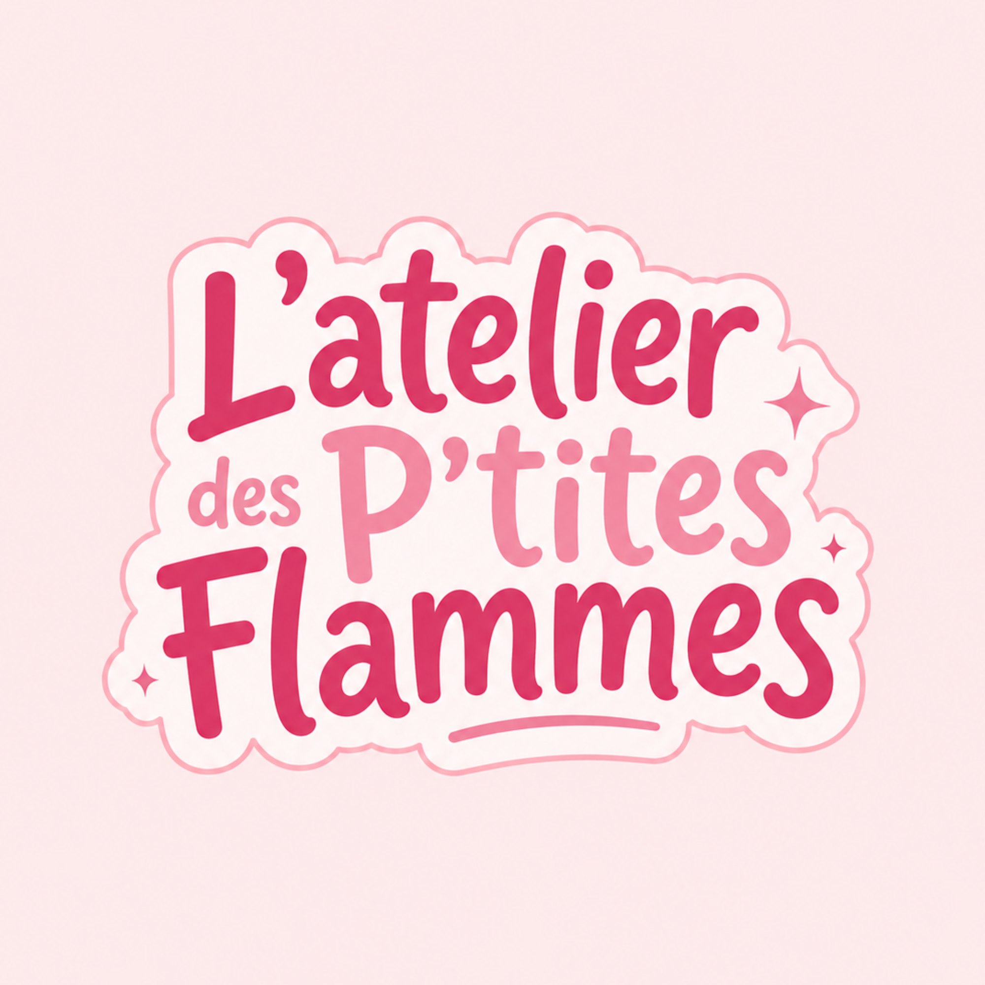 Logo avec ARP L'atelier des p'tites flammes